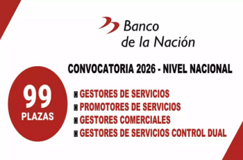 Banco de la Nación Perú busca profesionales y técnicos