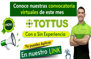 Únete a Tottus este 2026: puestos operativos y administrativos