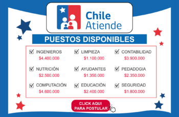 Convocatoria ChileAtiende: Vacantes a Nivel Nacional